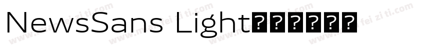 NewsSans Light字体转换